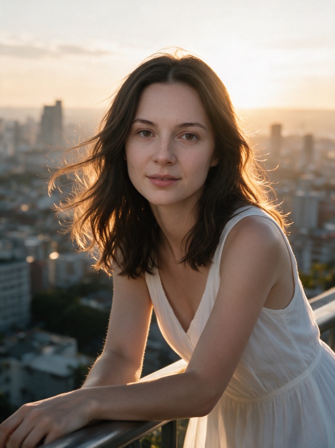 Rooftop dusk